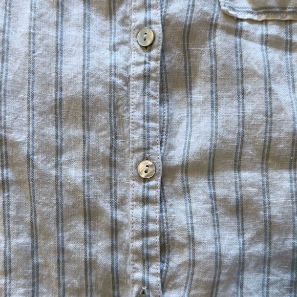 C&C California 100% Linen Button Down Dress Coastal Cowgirl Size Medium - Picture 7 of 7